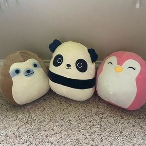 3 squishmallows